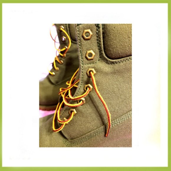 New Rare/Unique Men\'s Tactical Army-green Canvas Timberland Boots main image 9